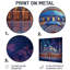 «Ottoman Mosques At Night Istanbul I», décoration murale en métal, impression traditionnelle-1966793176