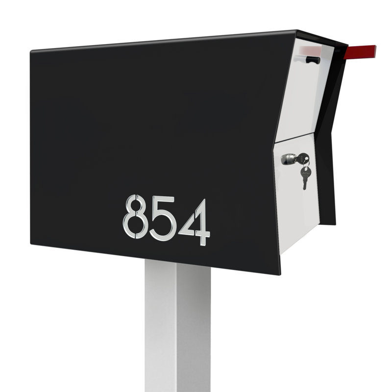 Boîte rétractable Retrobox en blanc et noir, Noir / blanc, Oui
