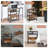 Rustic Brown Cpu Stand - Adjustable 3-Tier Storage For Home Office - Mobile Design
