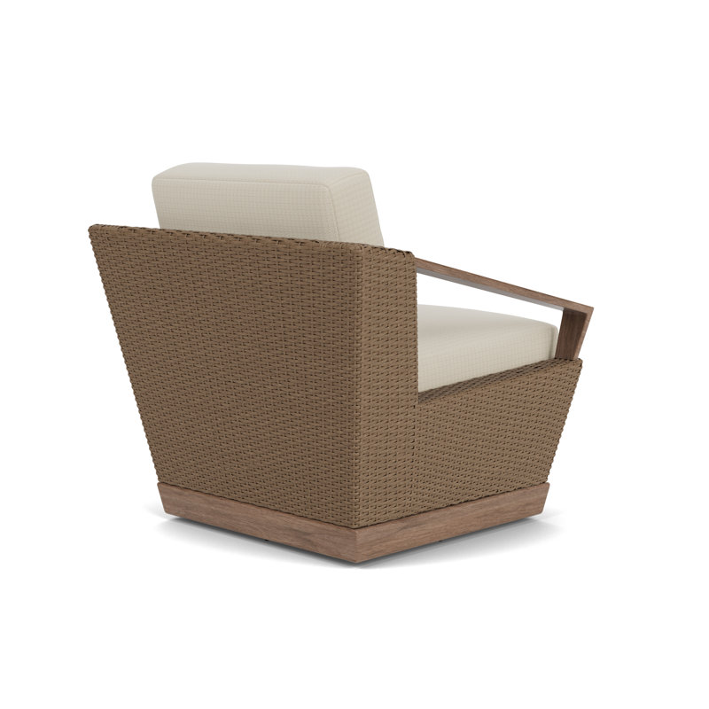 Charisma Outdoor Swivel Lounge Chair, Beach Natural