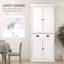 Armoire de cuisine 72,5 ", armoire de rangement autoportante traditionnelle avec 4 portes, tiroir et 3 tablettes réglables