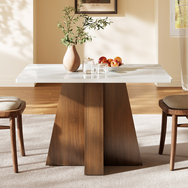Table de salle à manger rectangulaire 47,2 "pour 4 à 6 personnes