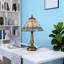 17.3"h Tiffany-style Stained Glass Table Lamp
