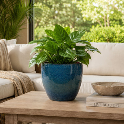 15 in. Eloy Pot - Lakeway Blue