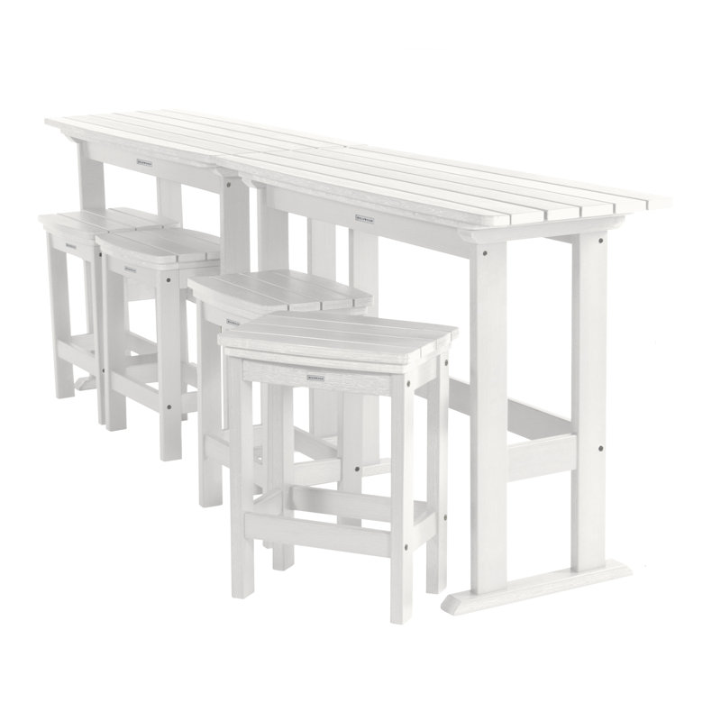 Arbnora 6 Piece Counter Height Dining Set, White
