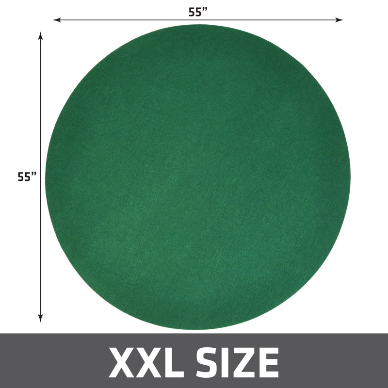 Christmas Tree Stand Protective Mat - Absorbent/Waterproof/Machine Washable, 55" W x 55" D, Green