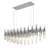 Transitional 20 Light Glass Shade Chandelier