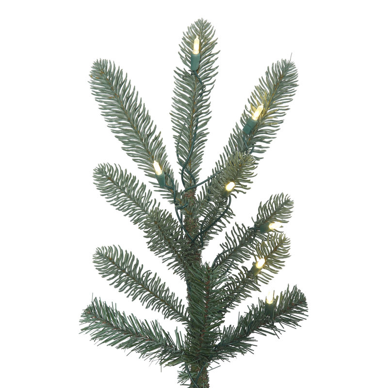 Alberta Blue Spruce Artificial Christmas Tree with Warm White LED Lights, 10' H