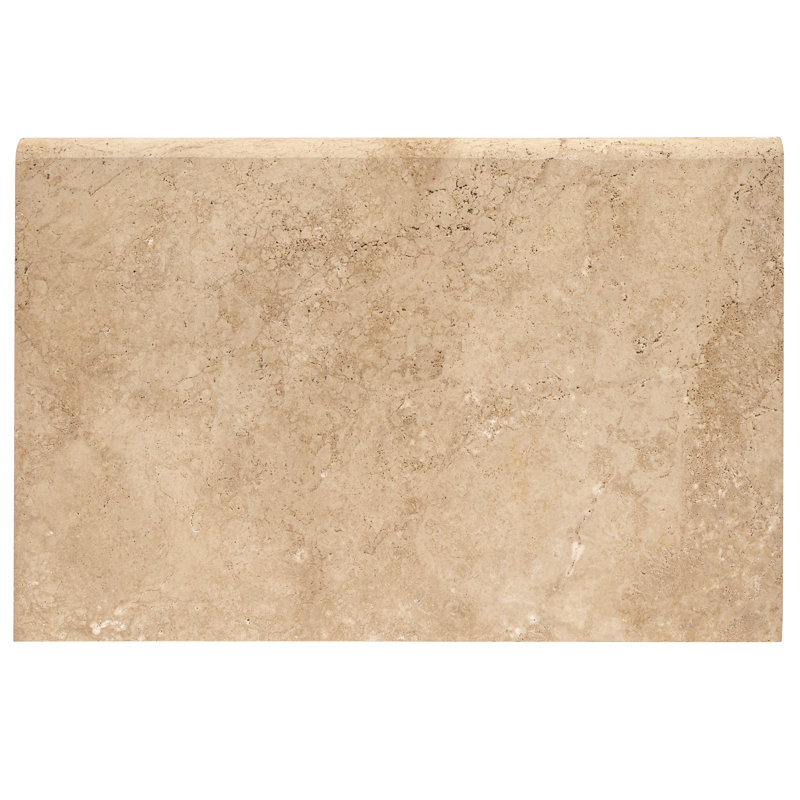 Tuscany Ivory 16" X 24 Tumbled Travertine Pool Coping