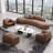 Combinaison de table basse moderne simple brun