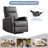 28.74'' Wide Modern Faux Leather Manual Recliner Chair For Small Room (Set Of 2)