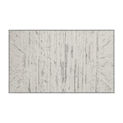 Tapis gris soyeux et moelleux