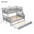 Twin Over Full Bunk Bed With Ladder, Twin Size Trundle, Safety Guardrail-1450212715