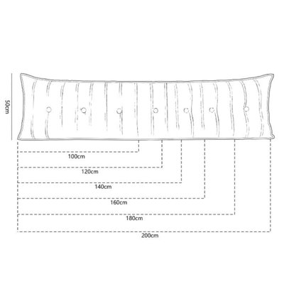 Yellow Rectangular Lumbar Cushion