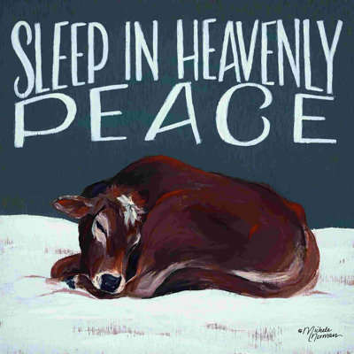 «Sleep in Heavenly Peace», art textuel sur toile tendue
