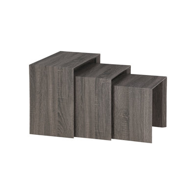 Wilma Solid Wood Sled Nesting Tables
