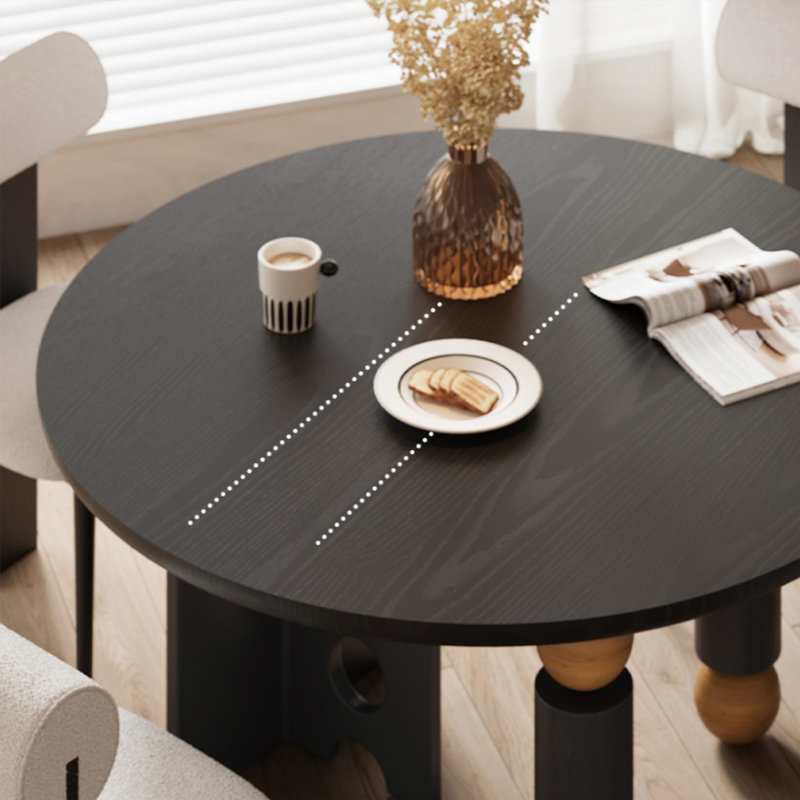 Safe and durable solid wood table set