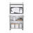 Kitchen Cart Totti, Double Door Cabinet, One Open Shelf, Two Interior Shelves