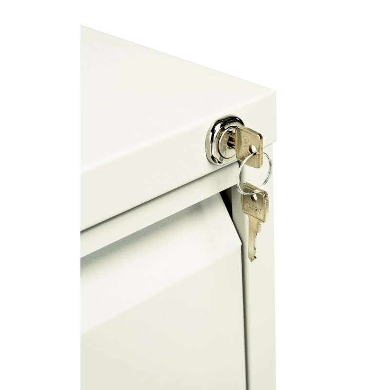 47cm Wide 4 -Drawer Steel File Cabinet, White