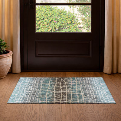 Premium Machine Washable Mayfield AMF2404 Abstract Rug