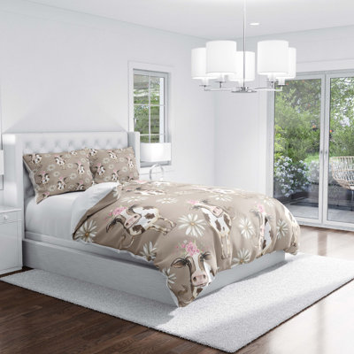 Polyester Floral Duvet Cover