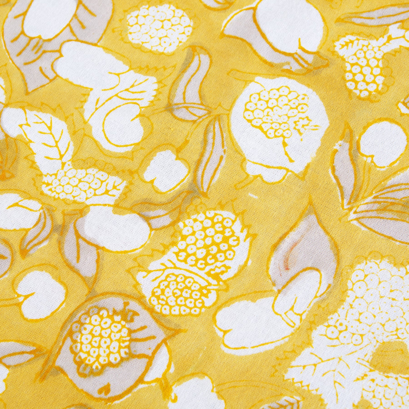 Bryssa Floral Tablecloth, 70" x 70", Mustard/Blue