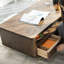 Table basse à quatre pieds avec rangement