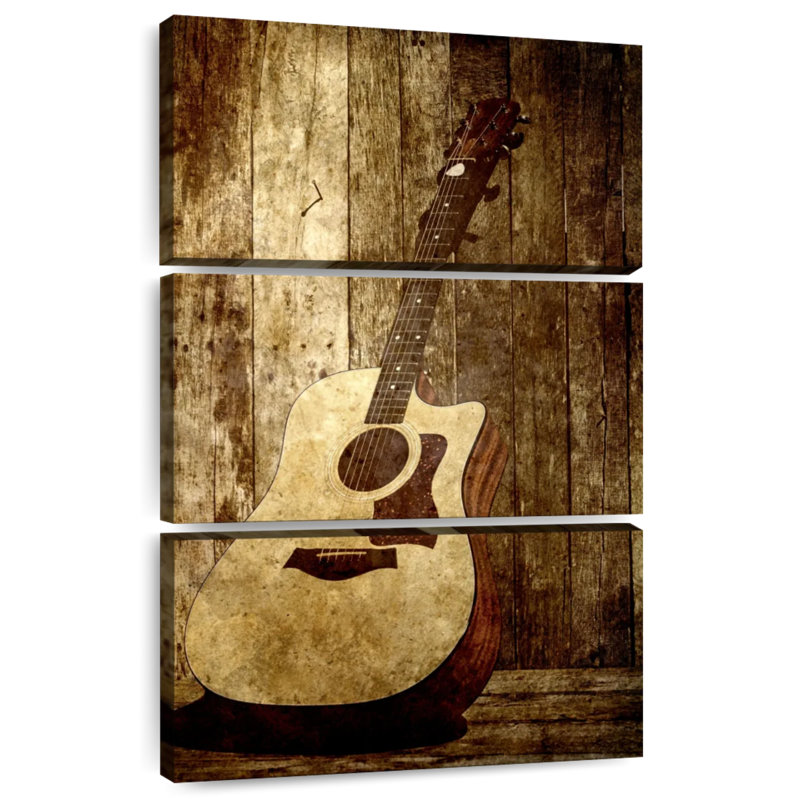 Guitare acoustique Abarca Country, H 50 po x l 32 po