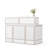 Crystle Rectangle Manufactured Wood Reception Desk-2076066366