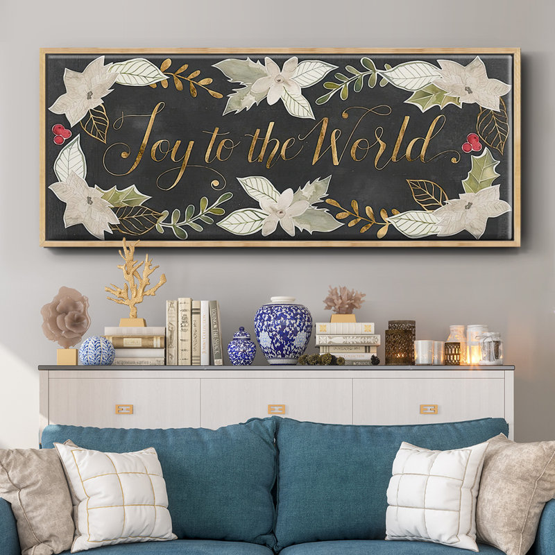 Gilded Christmas Collection D-, toile encadrée, H 20 po x l 50 po