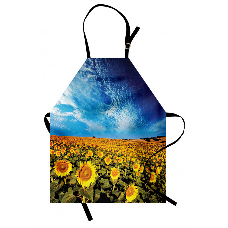 Sunflower Floral Bib Apron