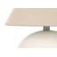 Lighting, H 16 po, lampe de table, abat-jour crème, céramique crème, contemporain