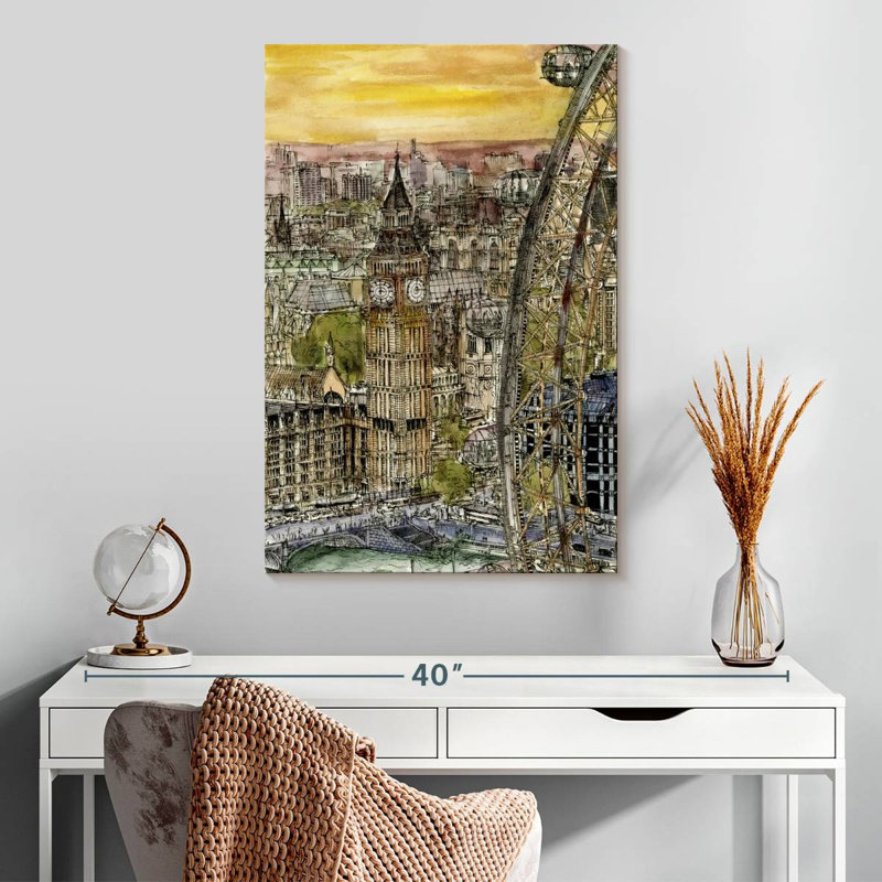 Aime Iconic City Scene IV, 30" H x 20" W