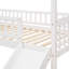 Lit mezzanine avec glissade et clôture, lit maison avec glissade-1115677363