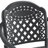 5-Piece Set Of Cast Aluminum Patio Furniture With Black Frame And Seat Cushions