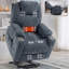 Capacité en tissu de chenille rembourré avec fauteuil inclinable Power Lift, avec mécanisme de mouvement robuste avec vibration à 8 points avec fonction de massage et lombaire avec fonction de chauffage, avec port USB et avec ports de type C, acier inoxydable-650691777