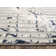 Davide Transitional Geometric Blue Area Rug