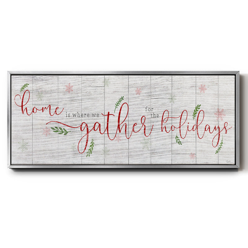 Holidays Gather- Framed Canvas