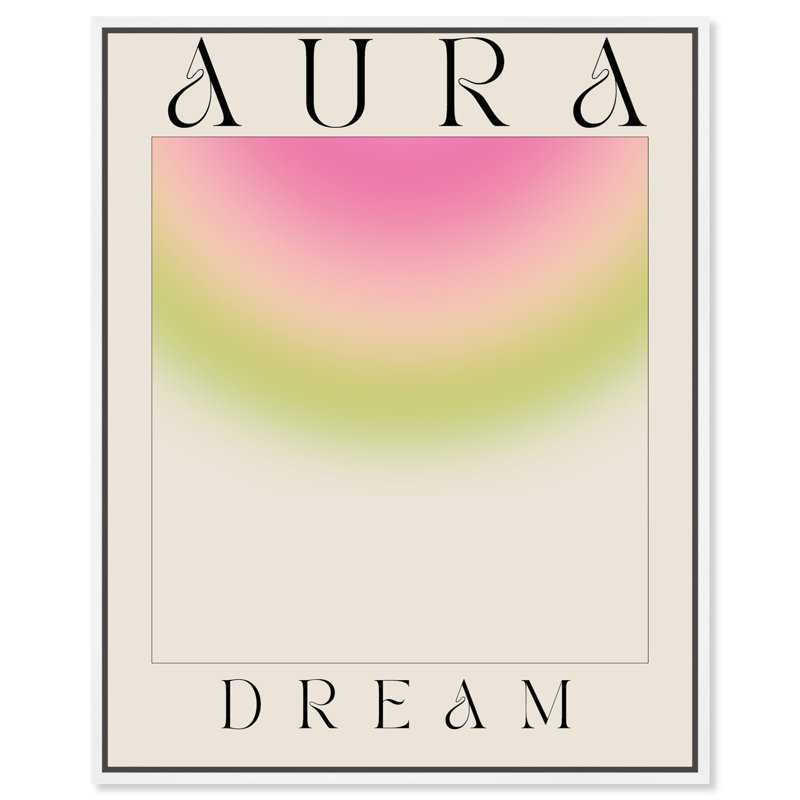 «Aura Dream» par Rosdorf Park, Cadre blanc, H 46 po x l 37 po