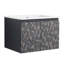 Meuble-lavabo moderne 24 po avec lavabo en céramique et porte à fermeture en douceur - apparence murale noire