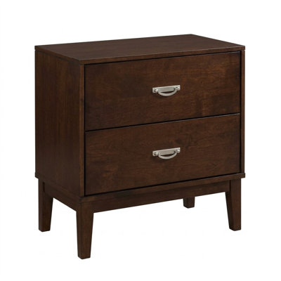 Saltwater Brown Cherry 2 Drawers 23.63 In. W Nightstand