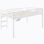 Lit mezzanine avec design multifonctionnel coulissant