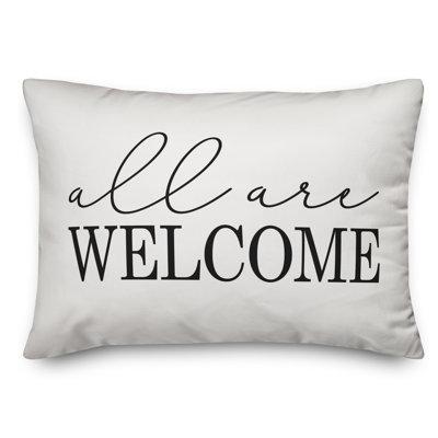  Housse et insert pour coussin rectangulaire All All Welcome