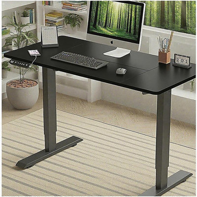 Bureau à hauteur réglable de 55 po x 24 po à hauteur réglable pour la maison et le bureau