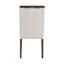 Ensemble de salle à manger moderne 5 pièces avec table ronde et chaises rembourrées beiges, base métallique durable pour des repas élégants-1948119211