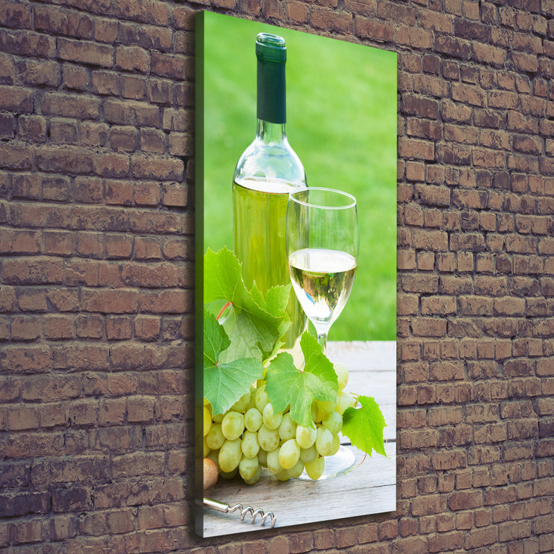 Grapes And Wine - Wrapped Canvas Print