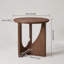 Table d'appoint 100% bois massif - Table de bout ovale rustique naturelle
