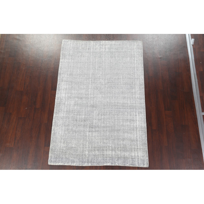 Tapis oriental contemporain en laine noué à la main 5 x 8 po
