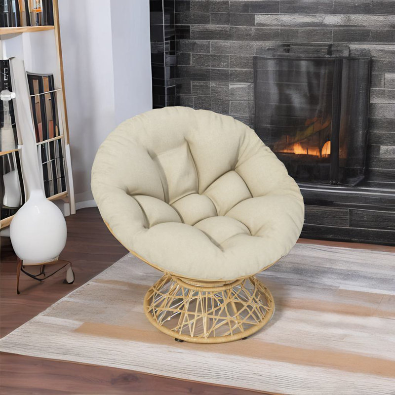 Fauteuil Papasan 40 ", Beige