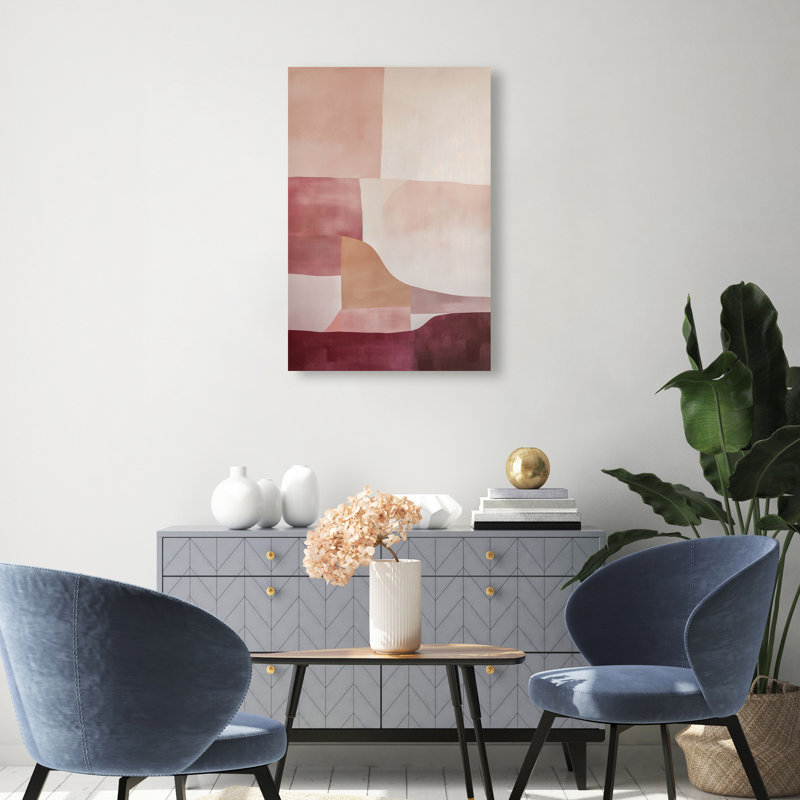 Ruby Dreams II Canvas Abstract Print by Oliver Gal, Black Frame, 10 x 15, 30"H x 20"W, Canvas Unframed